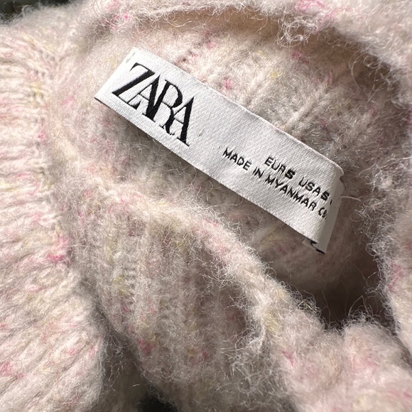 Gorgeous Zara baby pink ruffle knit top - Picture 9 of 9